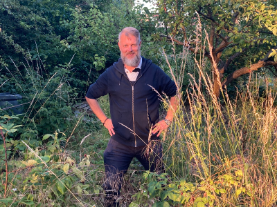 John among the weeds of his new plot